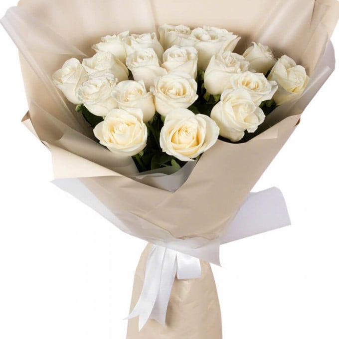 Букет из 19 розовых роз