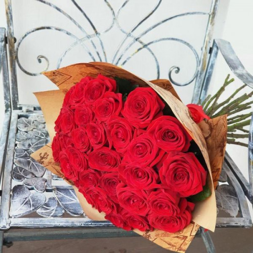 Купить на заказ Букет из 31 красной розы с доставкой в Сарани